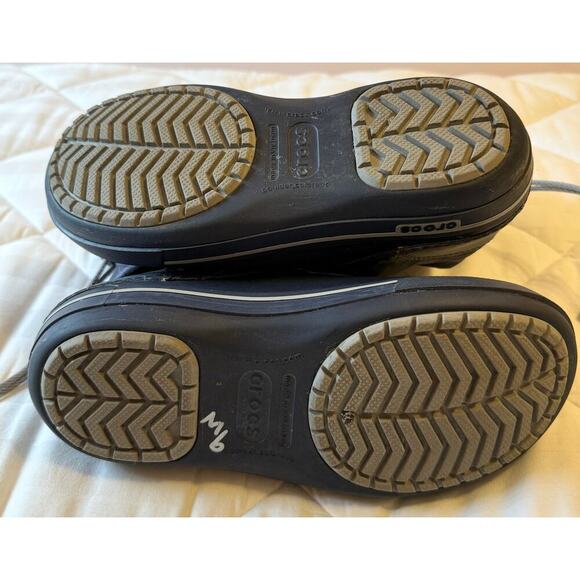 CROCS Crocband Cinch Mid Rain Fur Lined Winter Boots Size 8 - Picture 4 of 5